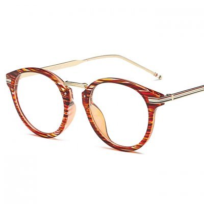 Myopic prescription eyewear frames glasses female male metal ring frame eyeglasses